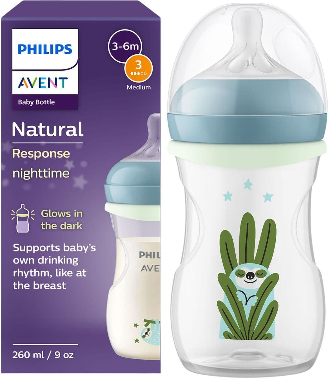 Philips Avent Babyflasche Natural Response Nighttime 3-6 Moante