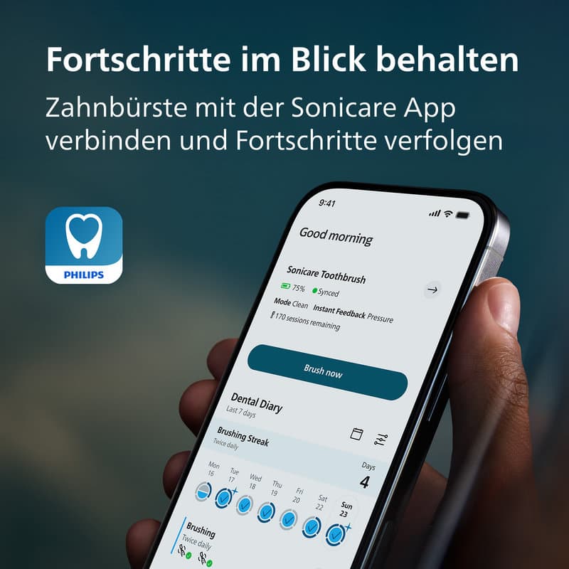 PHILIPS Sonicare Elektrische Zahnbürste DiamondClean 8000 HX8410/12