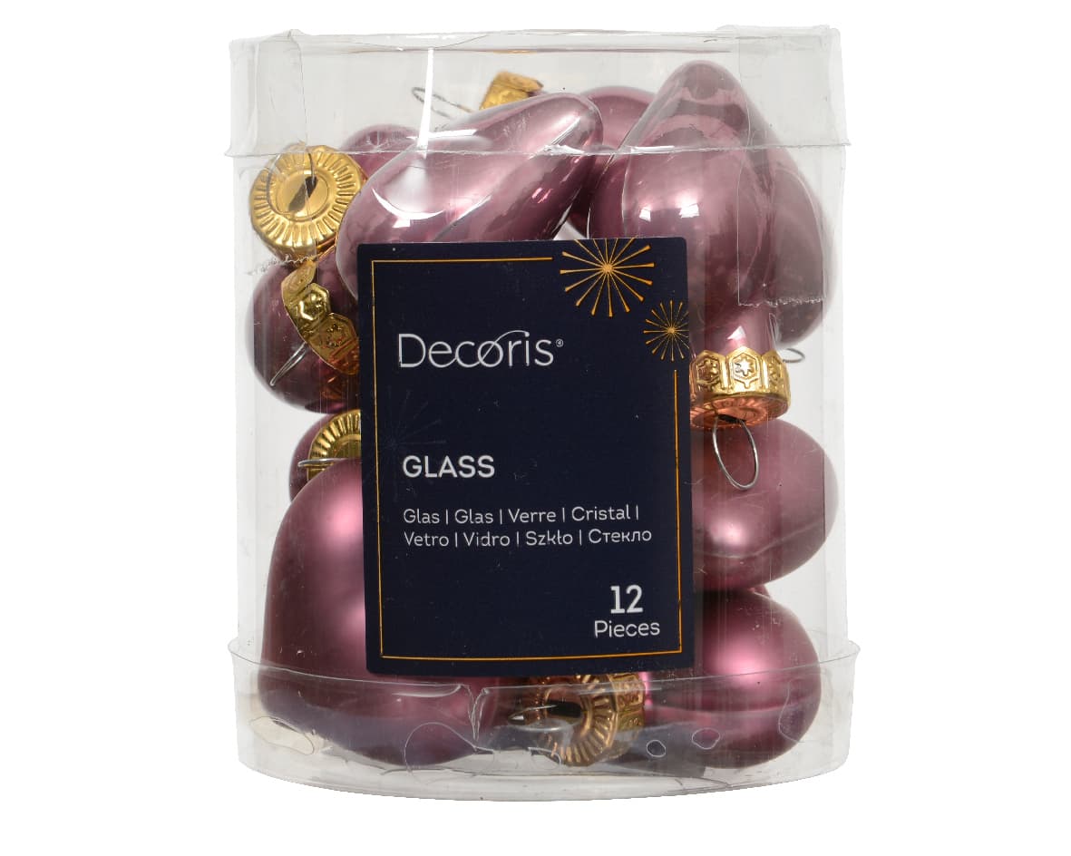 Decoris Weihnachtsdekoration Glasherz