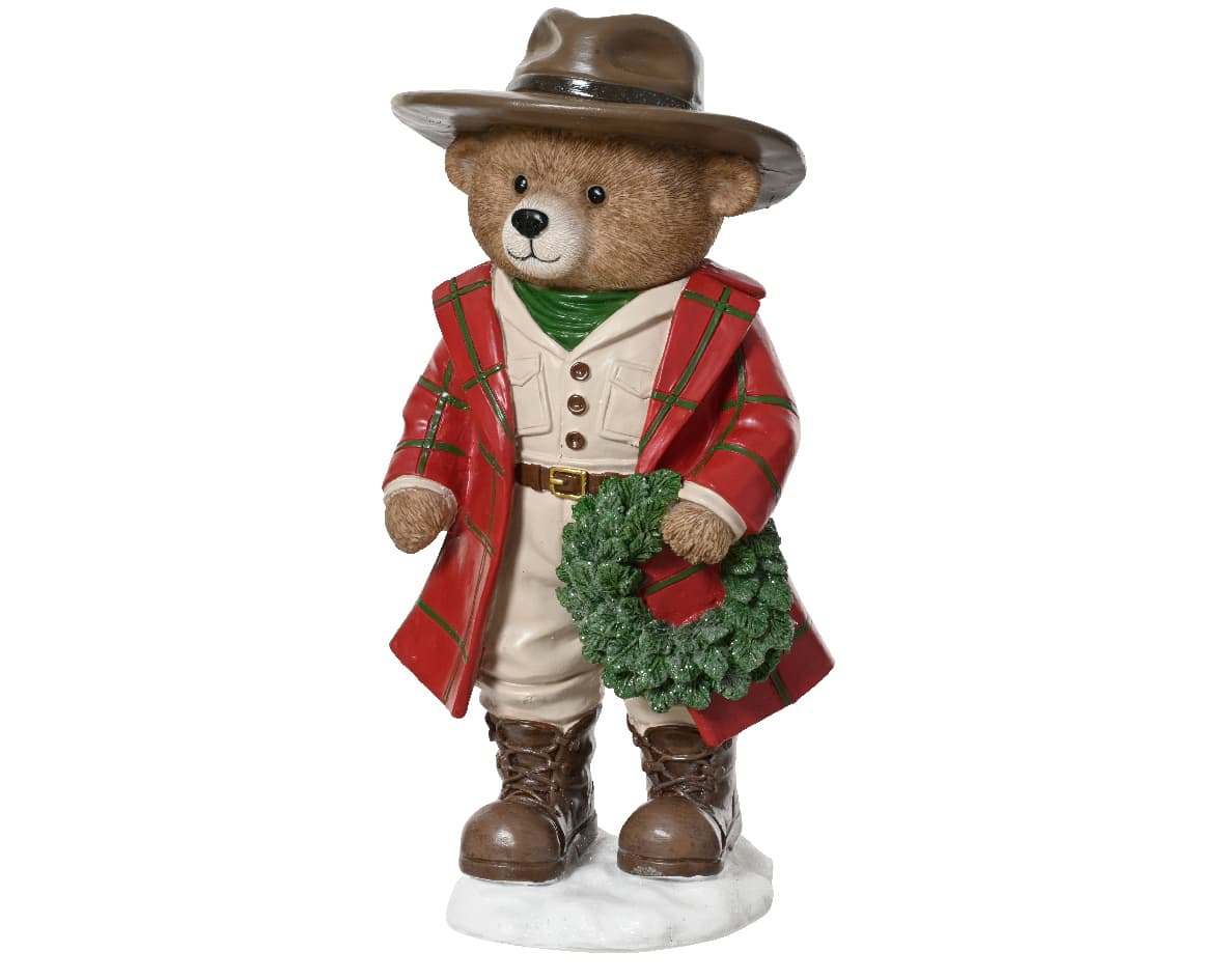 Decoris Weihnachtsdekoration Bär