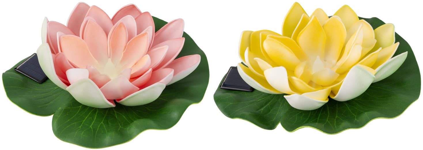 Lumineo Solar Gartenleuchte Seerose