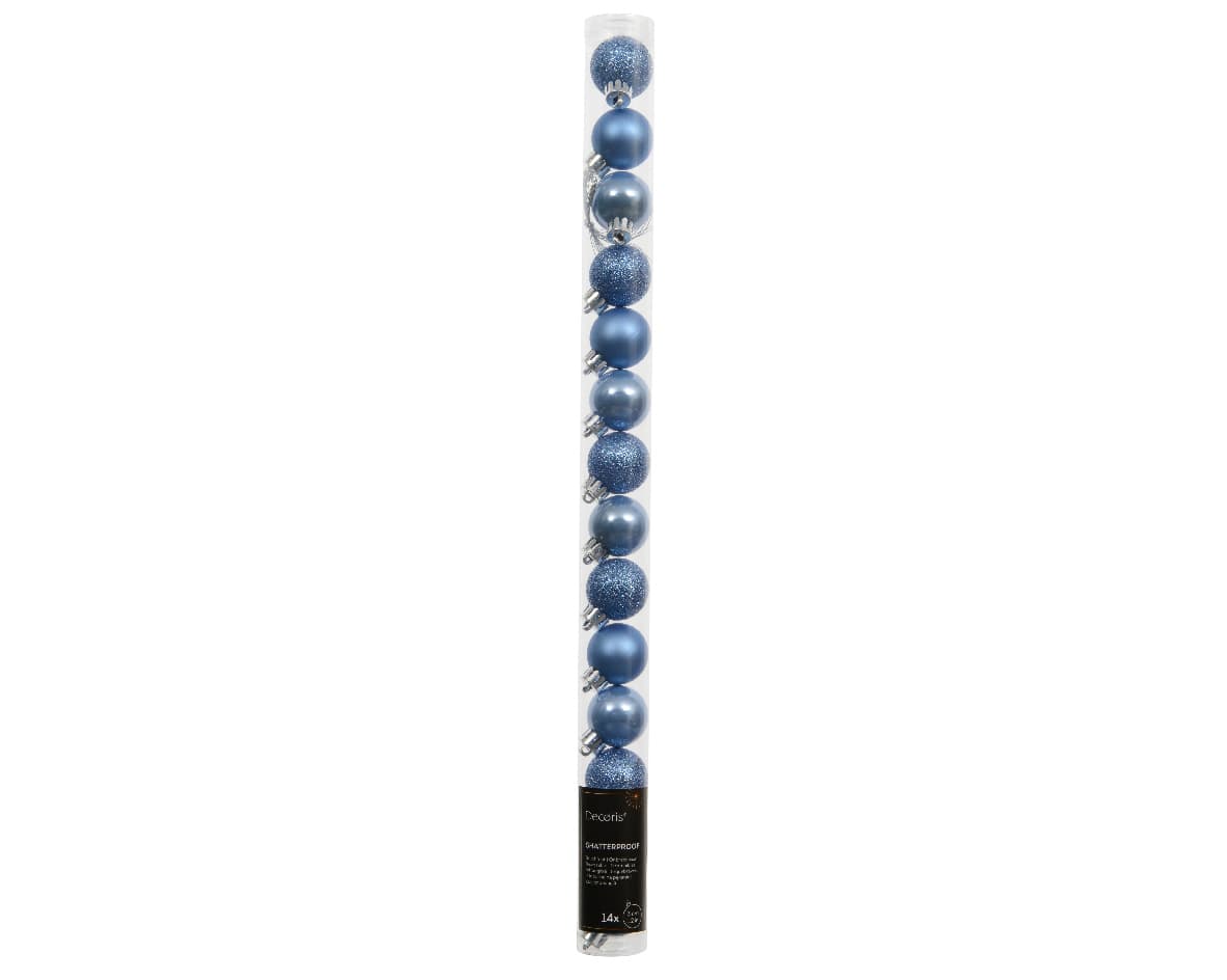 Decoris Weihnachtsdekoration Kugeln ø3cm