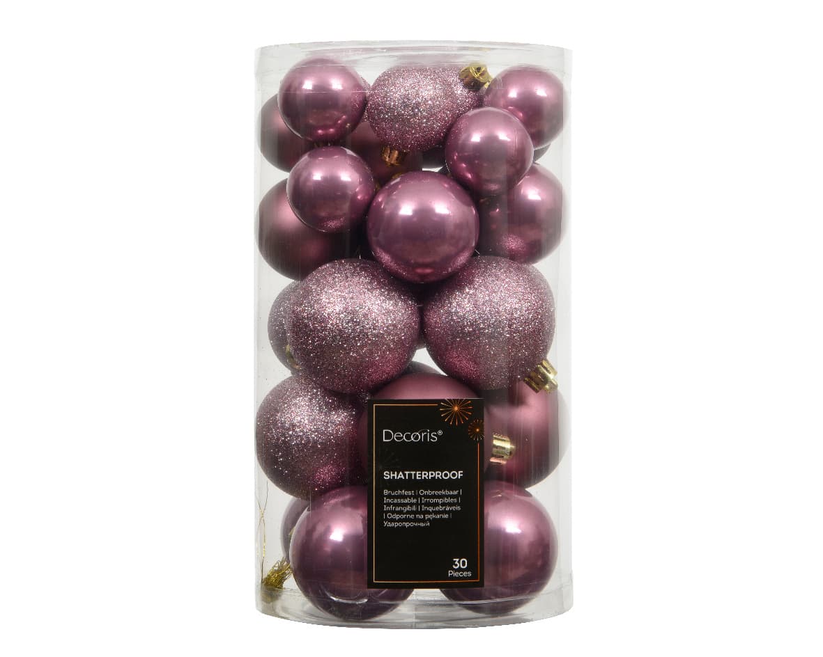 Decoris Weihnachtsdekoration Kugeln ø6cm