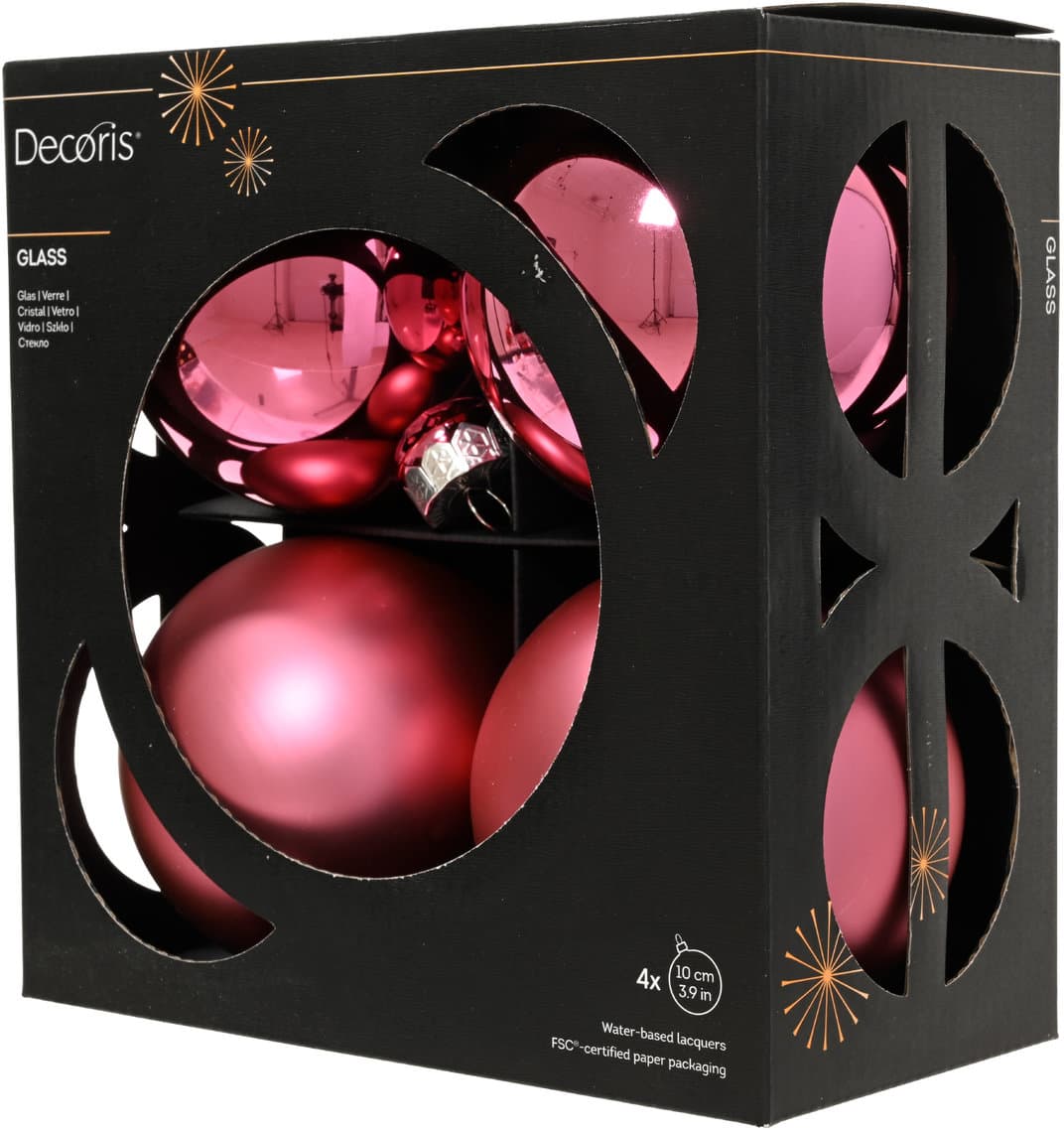 Decoris Glaskugeln Ø10cm