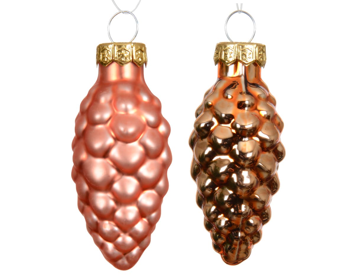 Produktbild Decoris Weihnachtsdekoration Glaszapfen 2 von 2