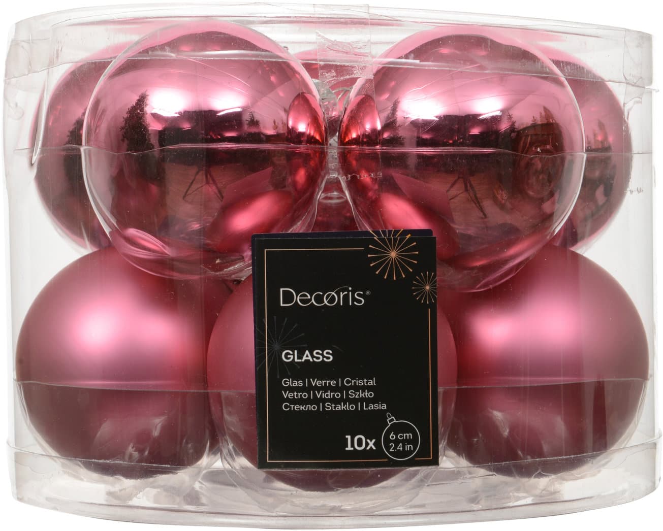 Decoris Glaskugeln Ø6cm