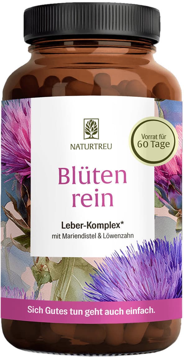 NATURTREU Blütenrein Leber-Komplex mit Mariendistel 120 Kapseln