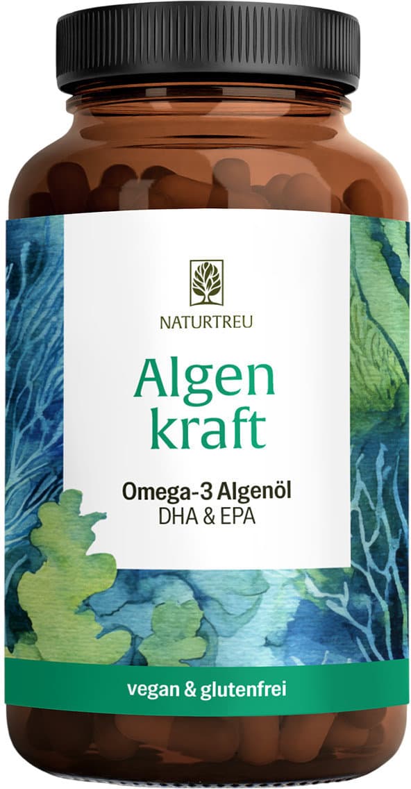 NATURTREU Algenkraft Omega-3 Algenöl 60 Kapseln