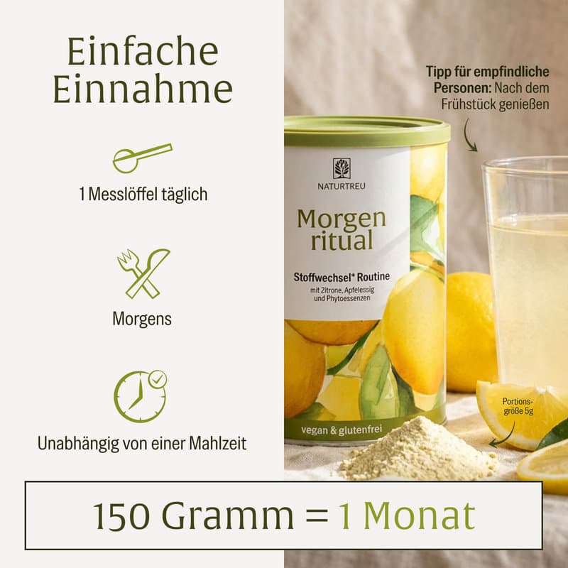 NATURTREU Morgenritual Stoffwechsel Routine