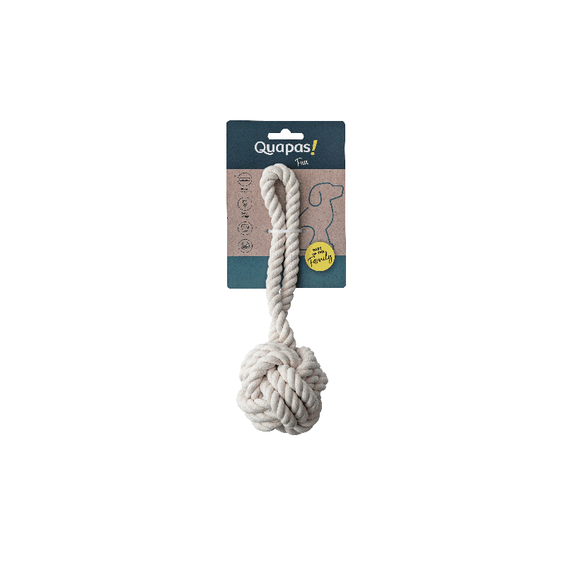 Quapas Hundespielzeug Rope Ball Natural Ø30cm
