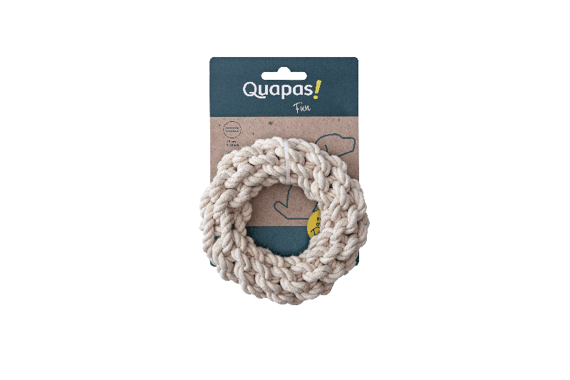 Quapas Hundespielzeug Rope Round Natural Ø15cm