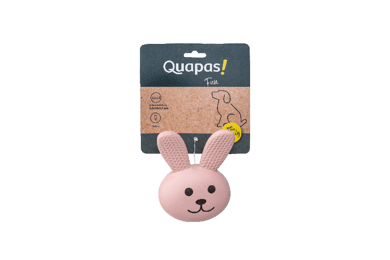 Quapas Hundespielzeug Fun Latex Rabbit Head