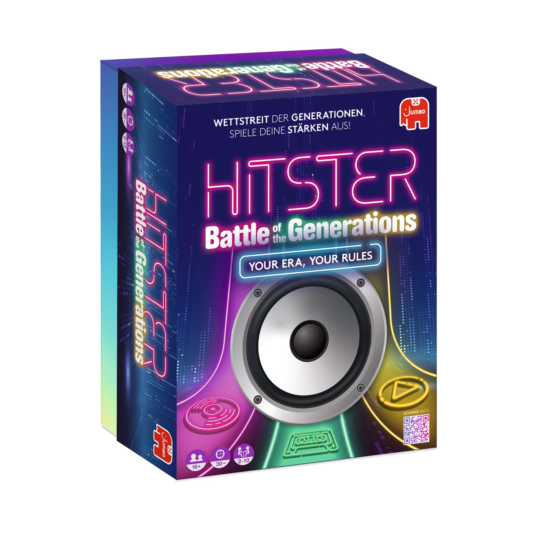 Jumbo Spiele HITSTER Battle of the Generations Musik-Partyspiel ab 16 Jahren