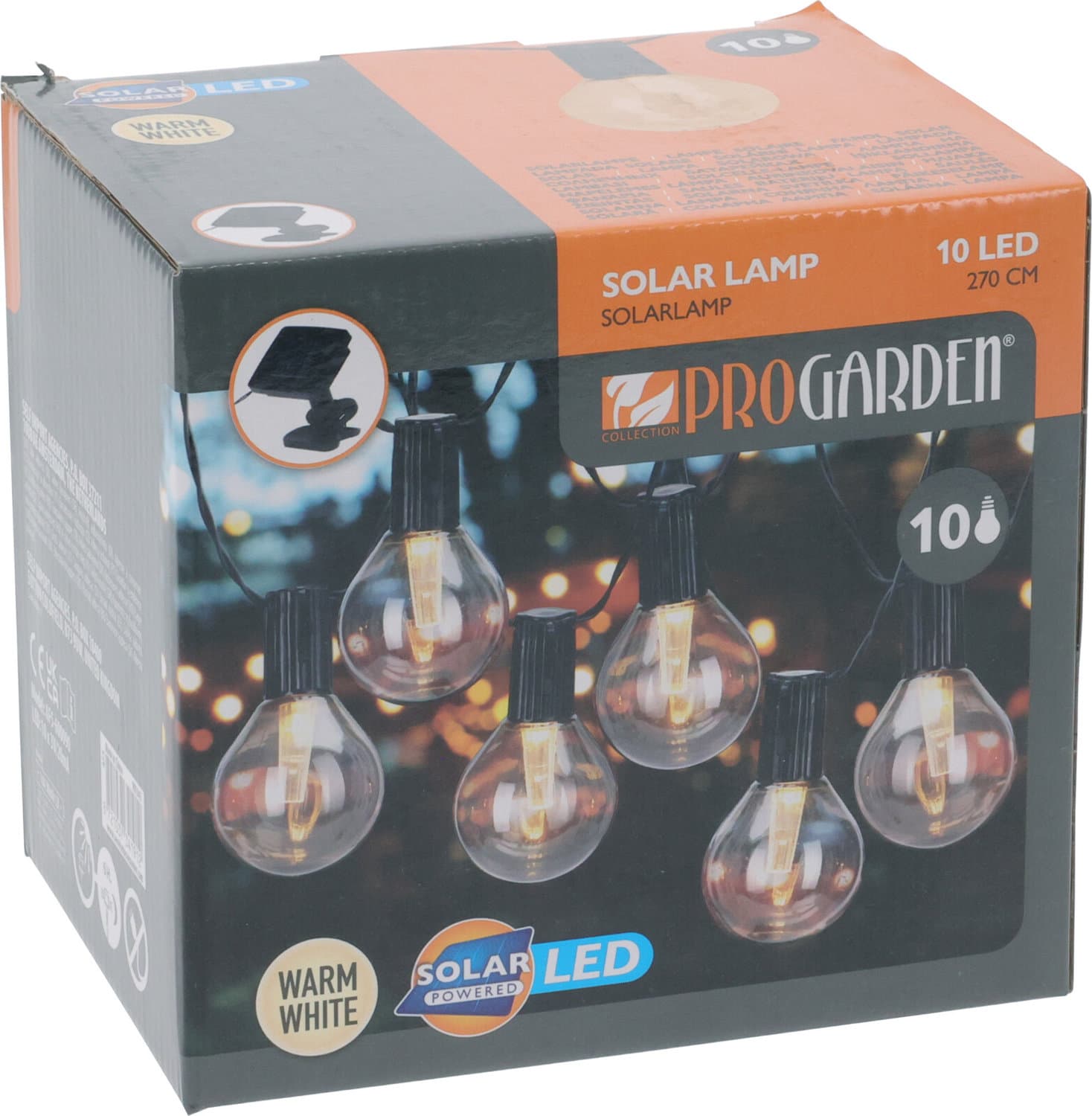 PROGARDEN Partybeleuchtung Solar 10 LED