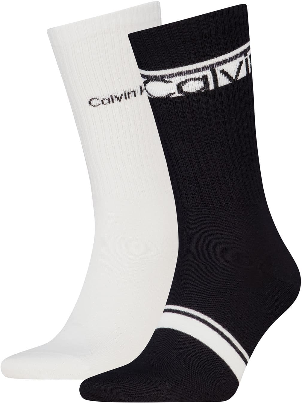 Calvin Klein Herren Tennissocken Logo Stripe 2er Pack