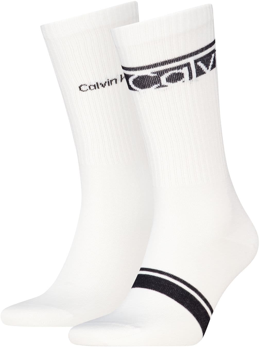Calvin Klein Herren Tennissocken Logo Stripe 2er Pack