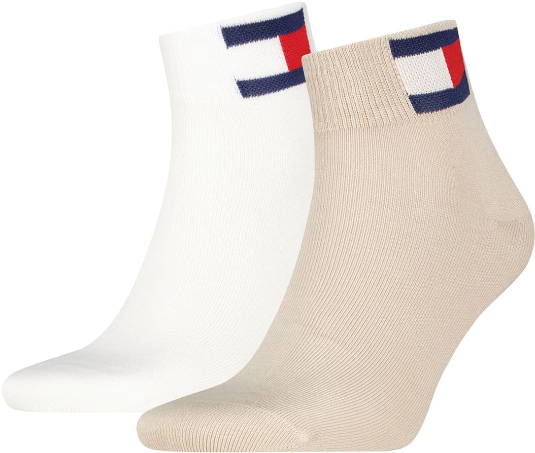 TOMMY HILFIGER Unisex Socken Quarter TJ Flag 2er Pack