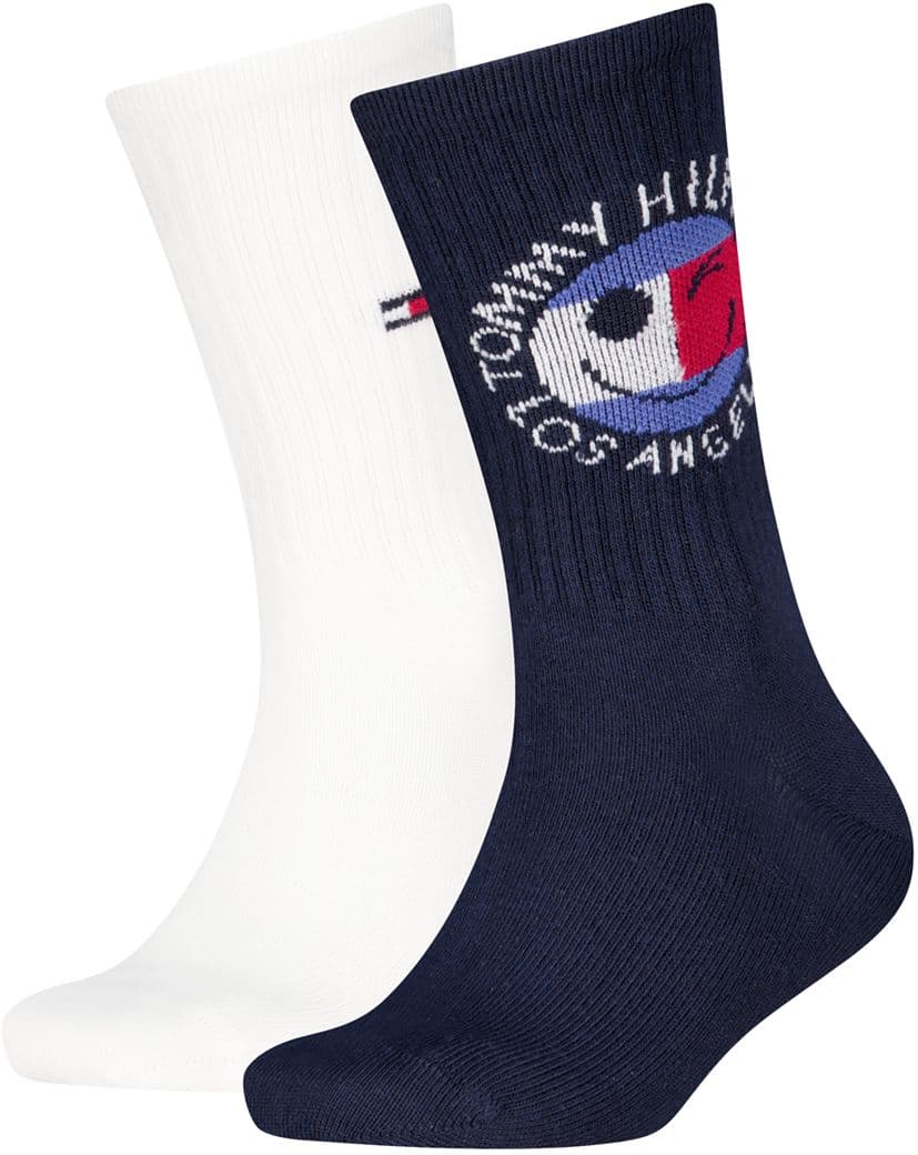 TOMMY HILFIGER Kinder Socken Sport Tommy Smiley 2er Pack