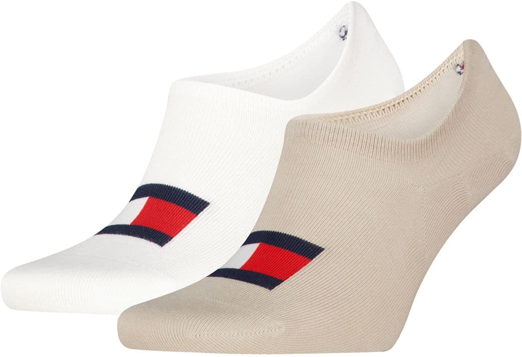 TOMMY HILFIGER Unisex Füßlinge TJ Flag 2er Pack