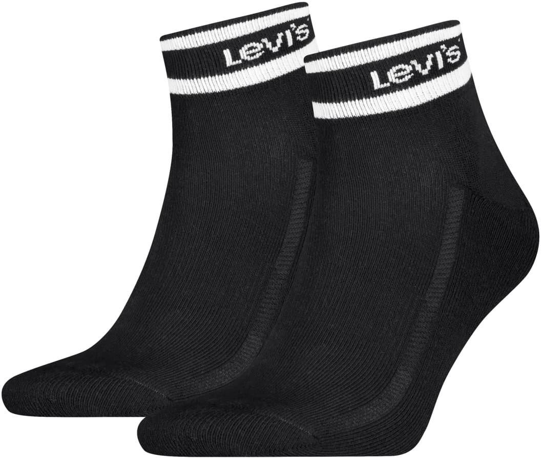 Levis Unisex Socken Mid Cut Sport Stripe 2er Pack