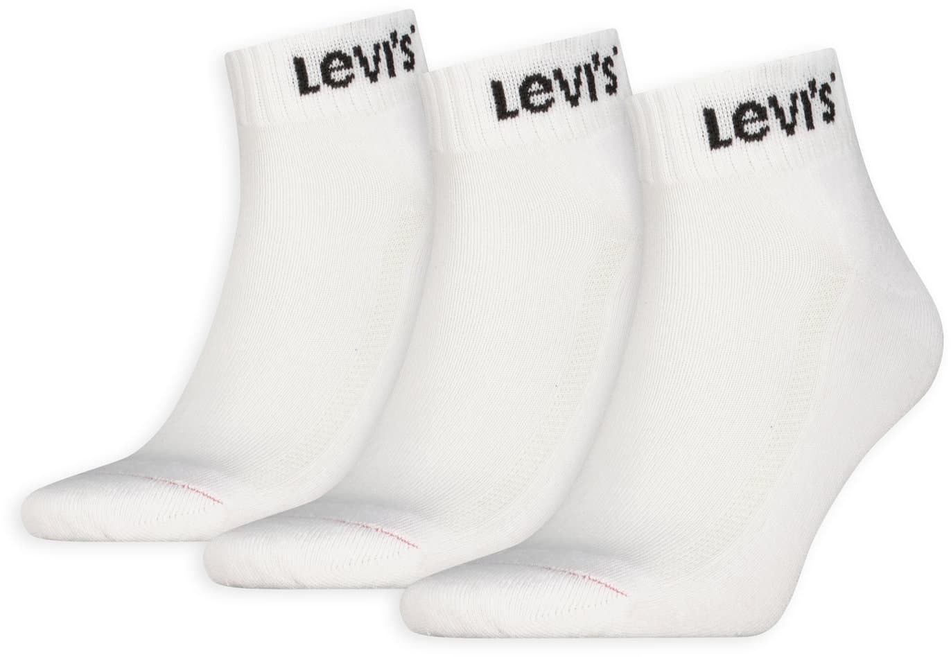 Levis Unisex Socken Mid Cut Orange Tab 3er Pack