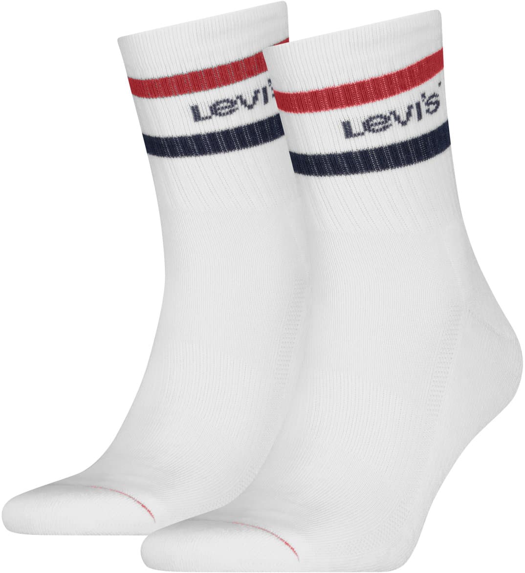 Levis Unisex Socken Short Cut Sport Stripe 2er Pack