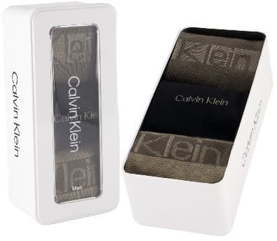 Calvin Klein Herren Socken Logo Stripe 3er Pack Geschenkpackung