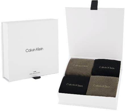 Calvin Klein Herren Socken Classic 4er Pack Geschenkpackung