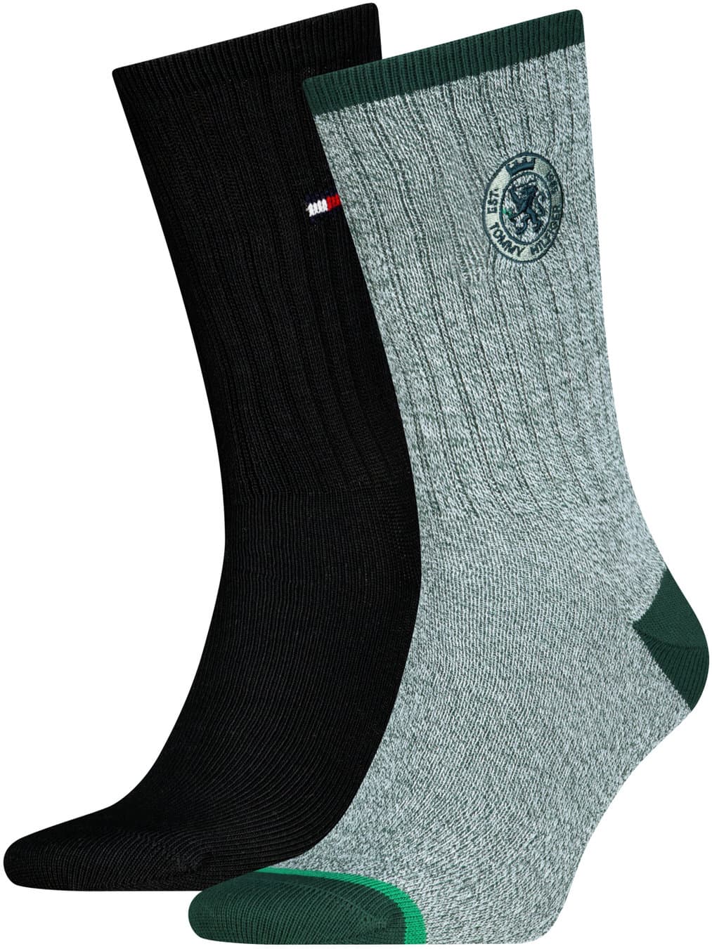 TOMMY HILFIGER Herren Socken Mouline Crest 2er Pack