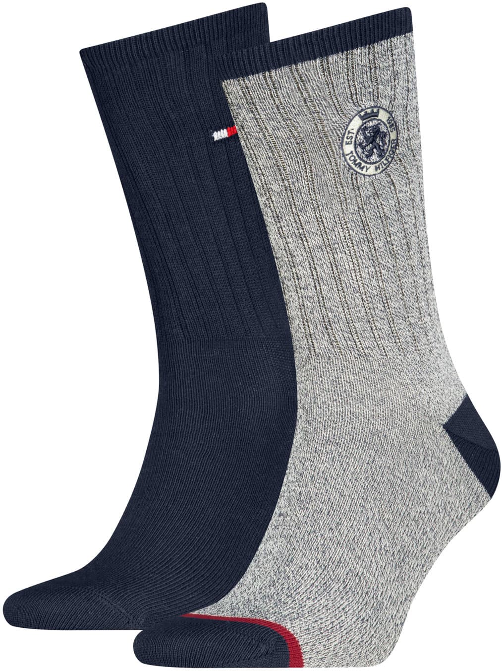 TOMMY HILFIGER Herren Socken Mouline Crest 2er Pack