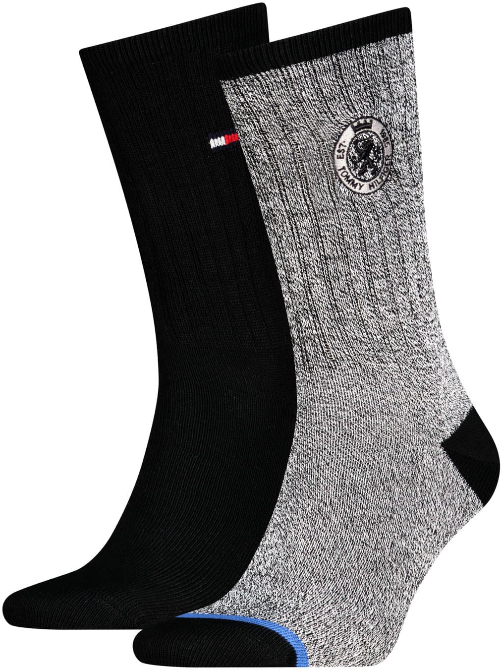 TOMMY HILFIGER Herren Socken Mouline Crest 2er Pack