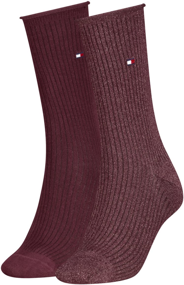 TOMMY HILFIGER Damen Socken Lurex Roll Top