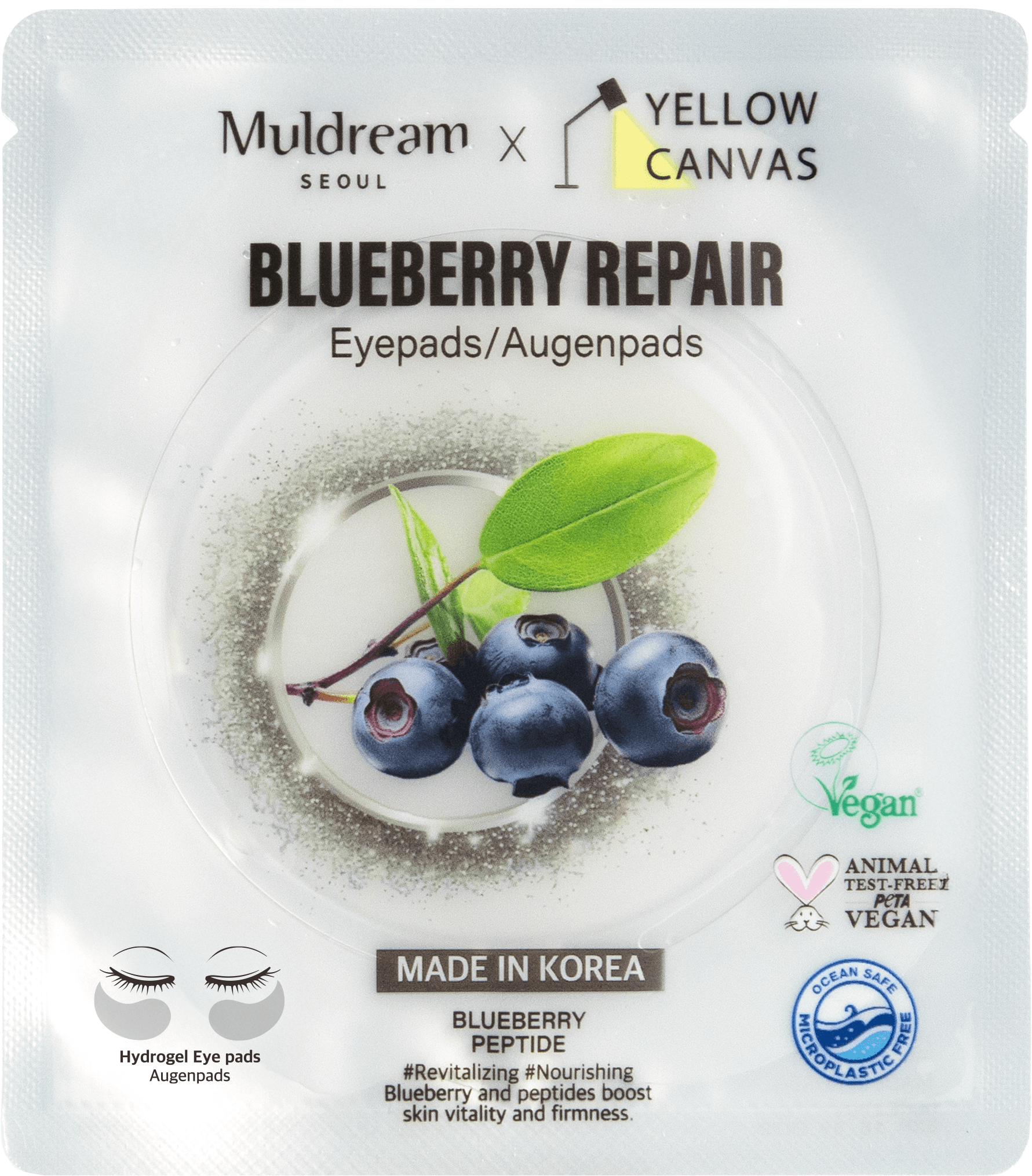 Muldream x Yellow Canvas Blueberry Repair Eye Pads