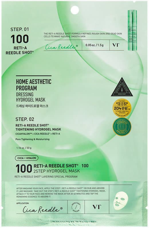 VT COSMETICS Reti-A Reedle Shot 100 2-Step Hydrogel Mask