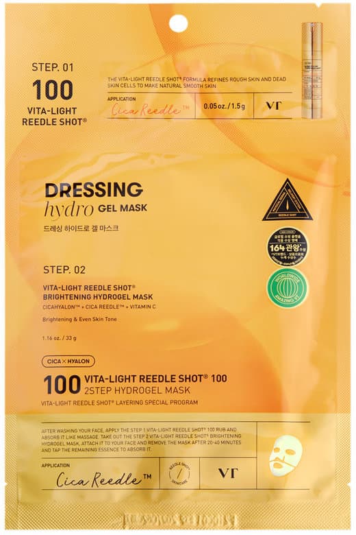 VT COSMETICS Vita-Light Reedle Shot 100 2-Step Hydrogel Mask