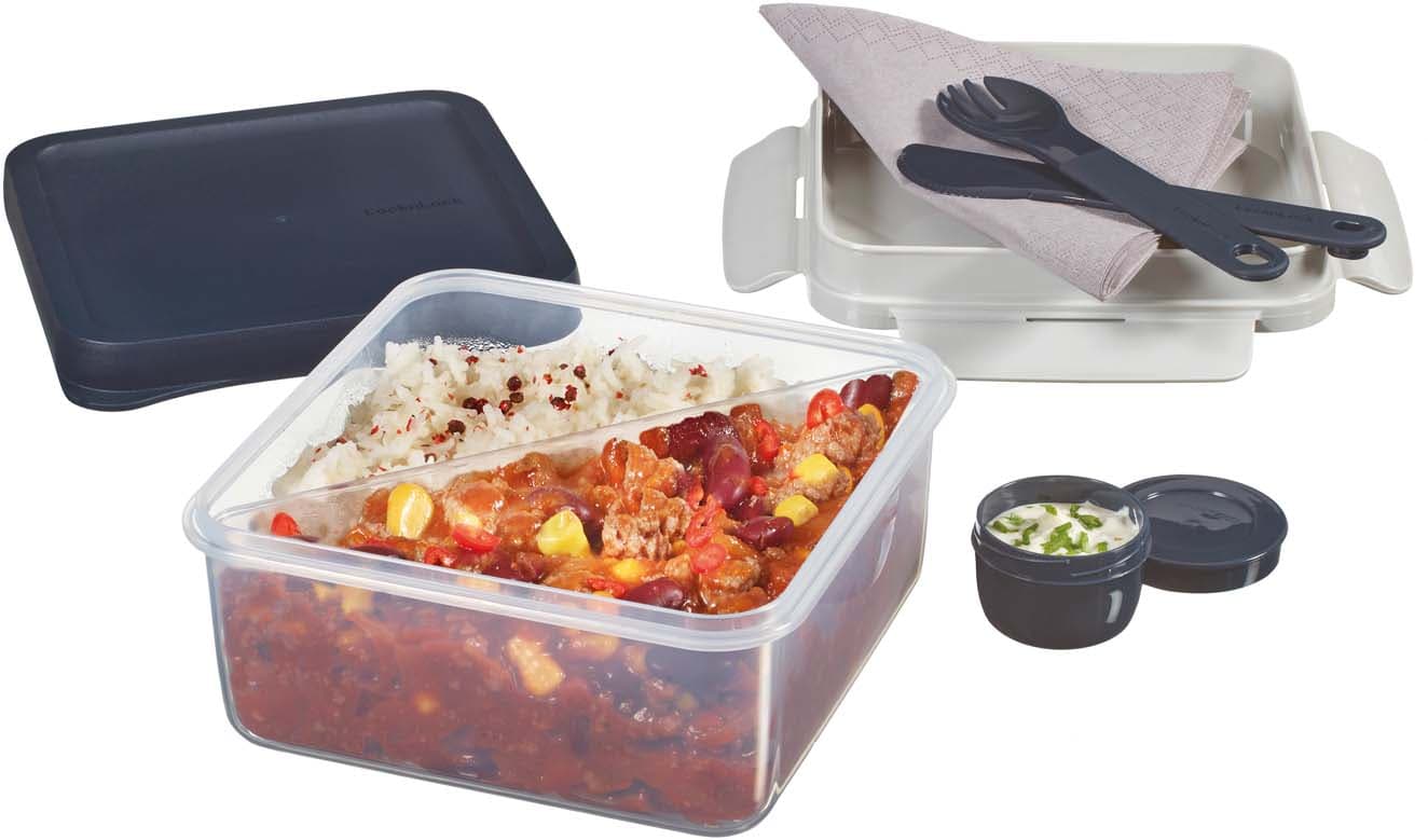 Produktbild LOCK&LOCK Lunchbox mit Besteck und Einsatz 1,2l 2 von 2