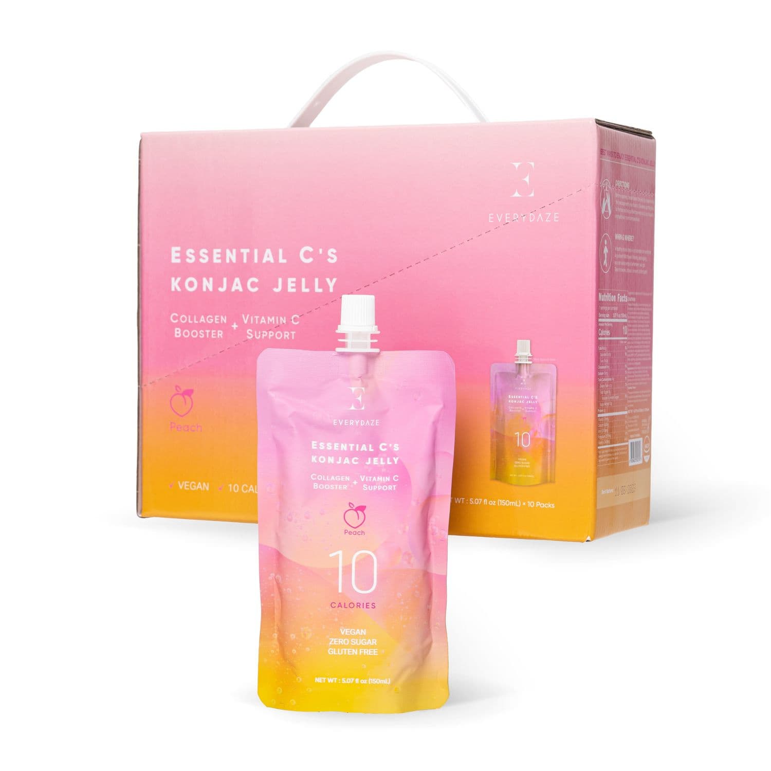 Produktbild EVERYDAZE Essential C's Konjac Jelly Pfirsich 2 von 7