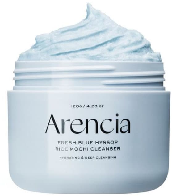 Arencia Fresh Blue Hyssop Rice Mochi Cleanser