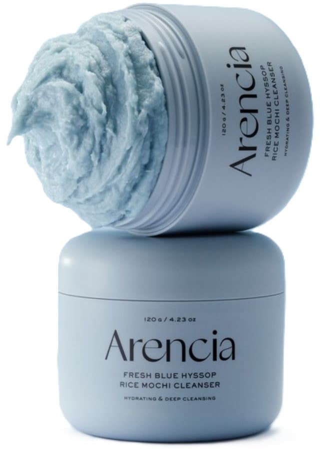 Arencia Fresh Blue Hyssop Rice Mochi Cleanser