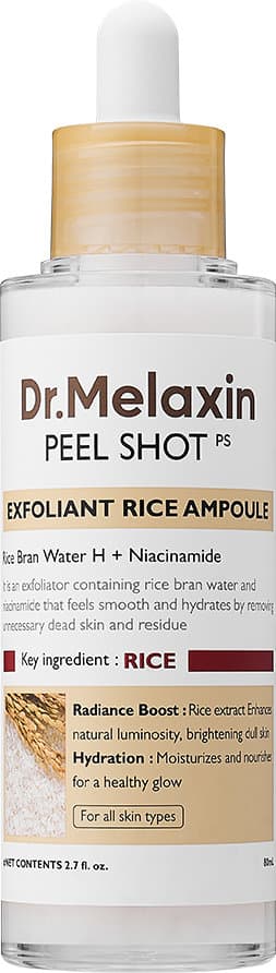Dr.Melaxin Peel Shot Exfoliating White Rice Ampoule