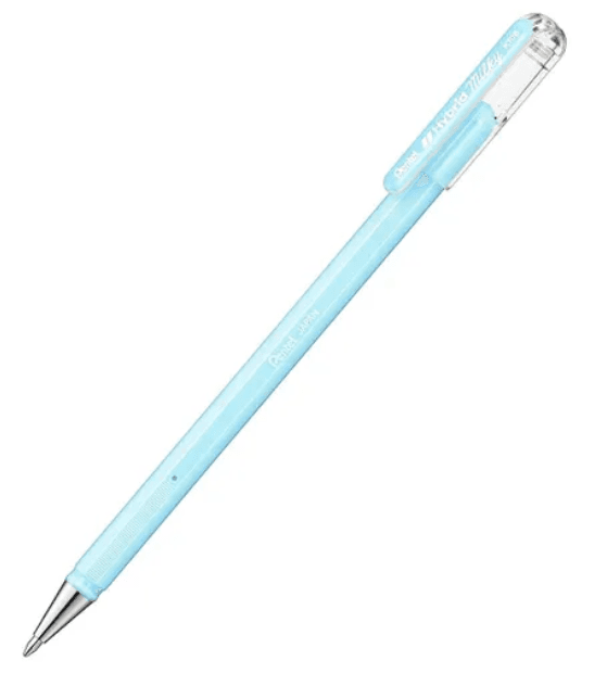 Pentel Gelschreiber K108 MILKY Pastell hellblau