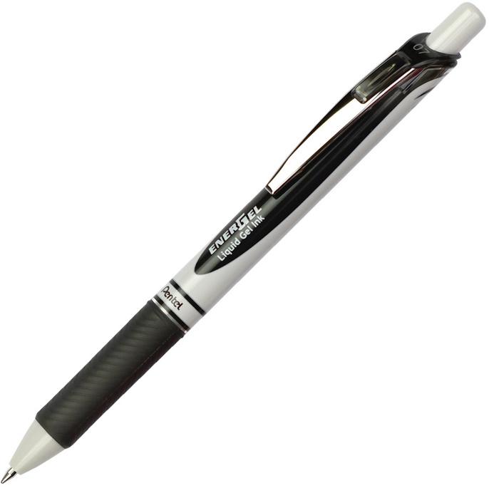 PENTEL Gelroller EnerGel BL77 Eco Liquid mit Druckmechanik 0,3 mm schwarz