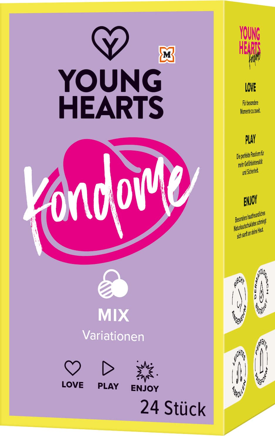 YOUNG HEARTS Kondome XXL