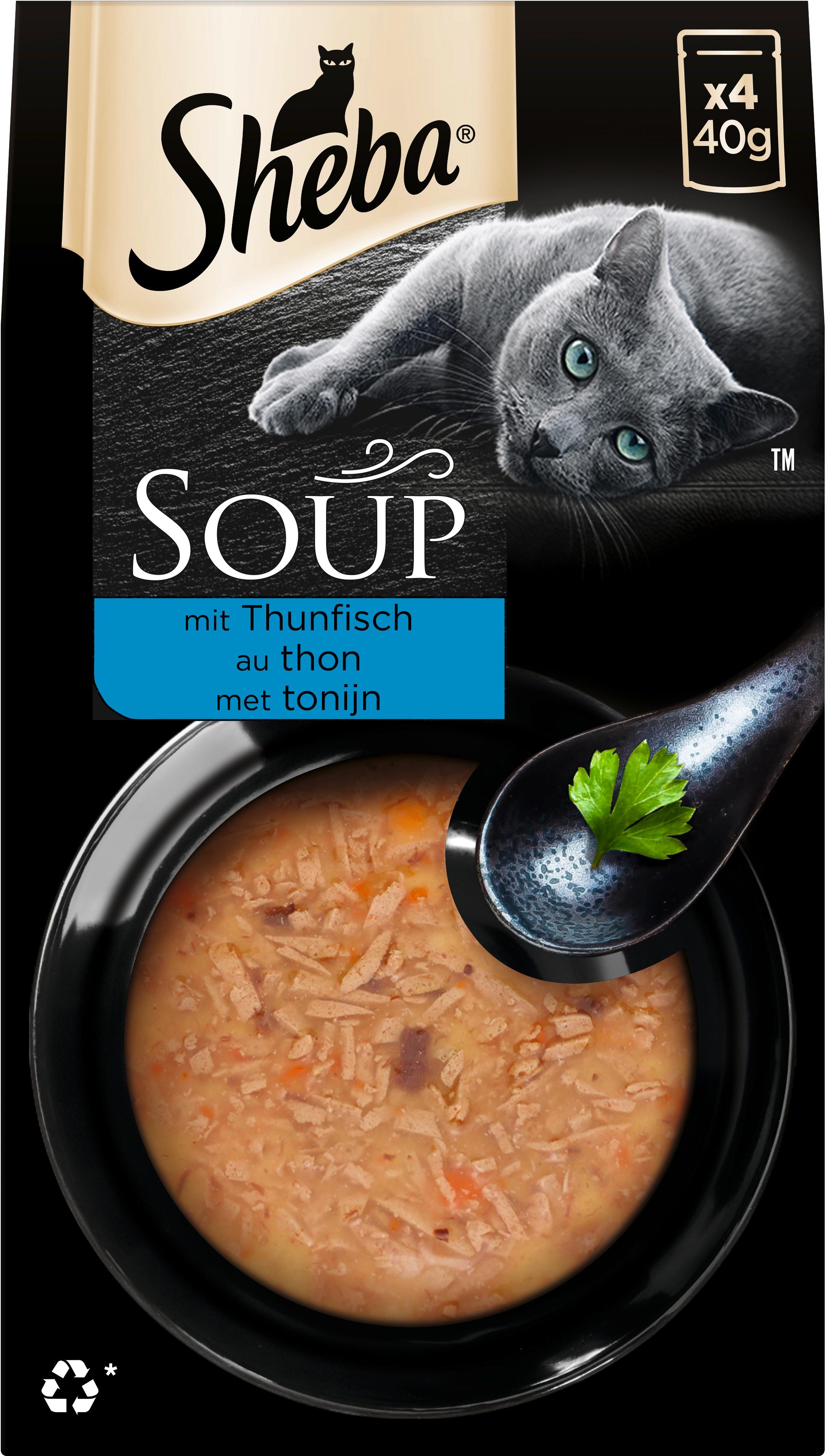 Sheba Soup mit Thunfisch Multipack 4x40g