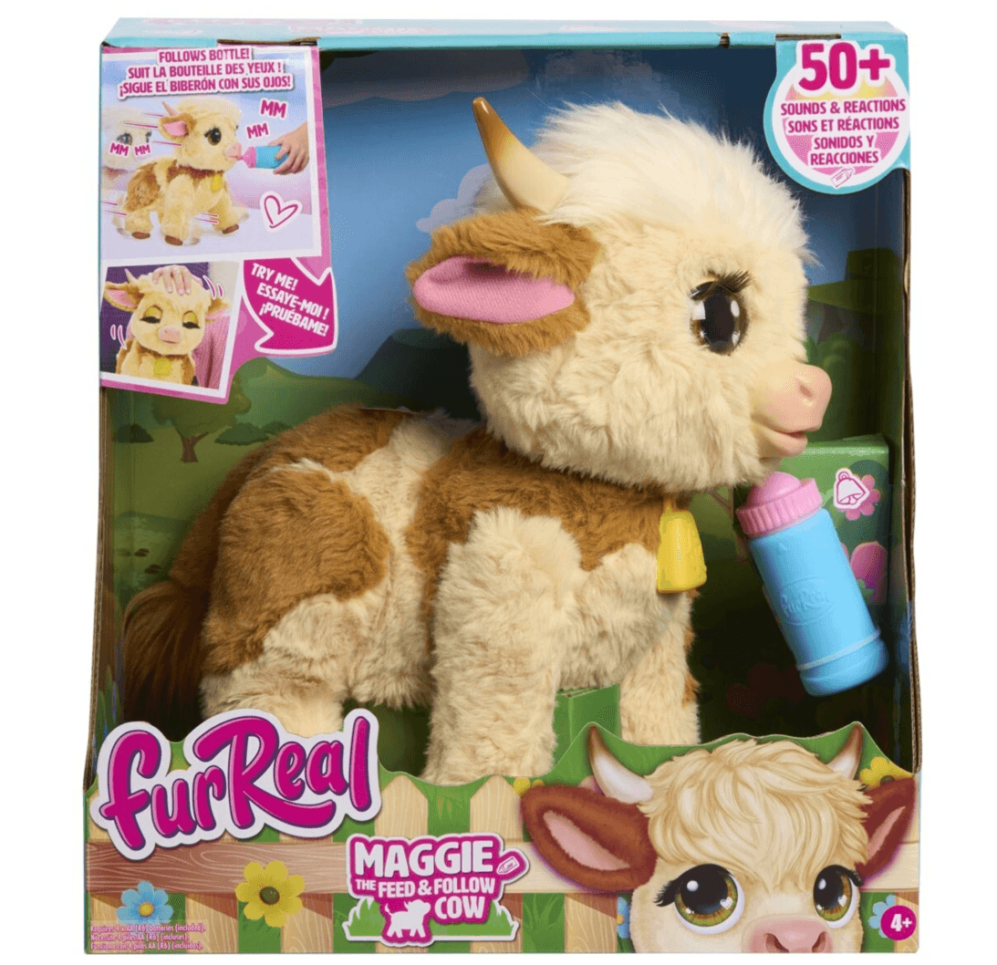 furReal Maggie the Feed & Follow Cow – Interaktive Kuschelkuh