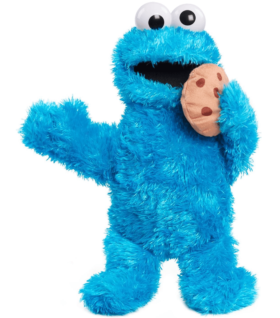 Just Play - Kuscheliger Spielspaß mit dem Sesamstraße Cookie Monster – 34 cm interaktive Plüschfigur mit Sound & Bewegung