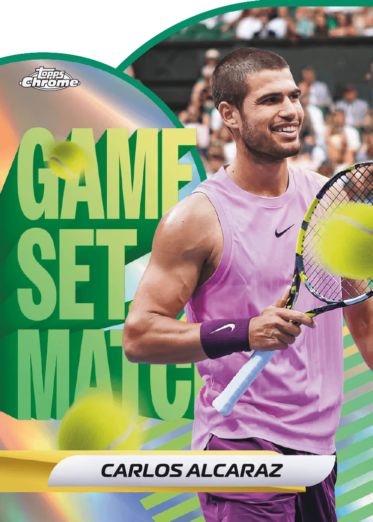 Topps Chrome Tennis 2026 Value Box mit 28 Trading Cards und exklusiven RayWave Refractors