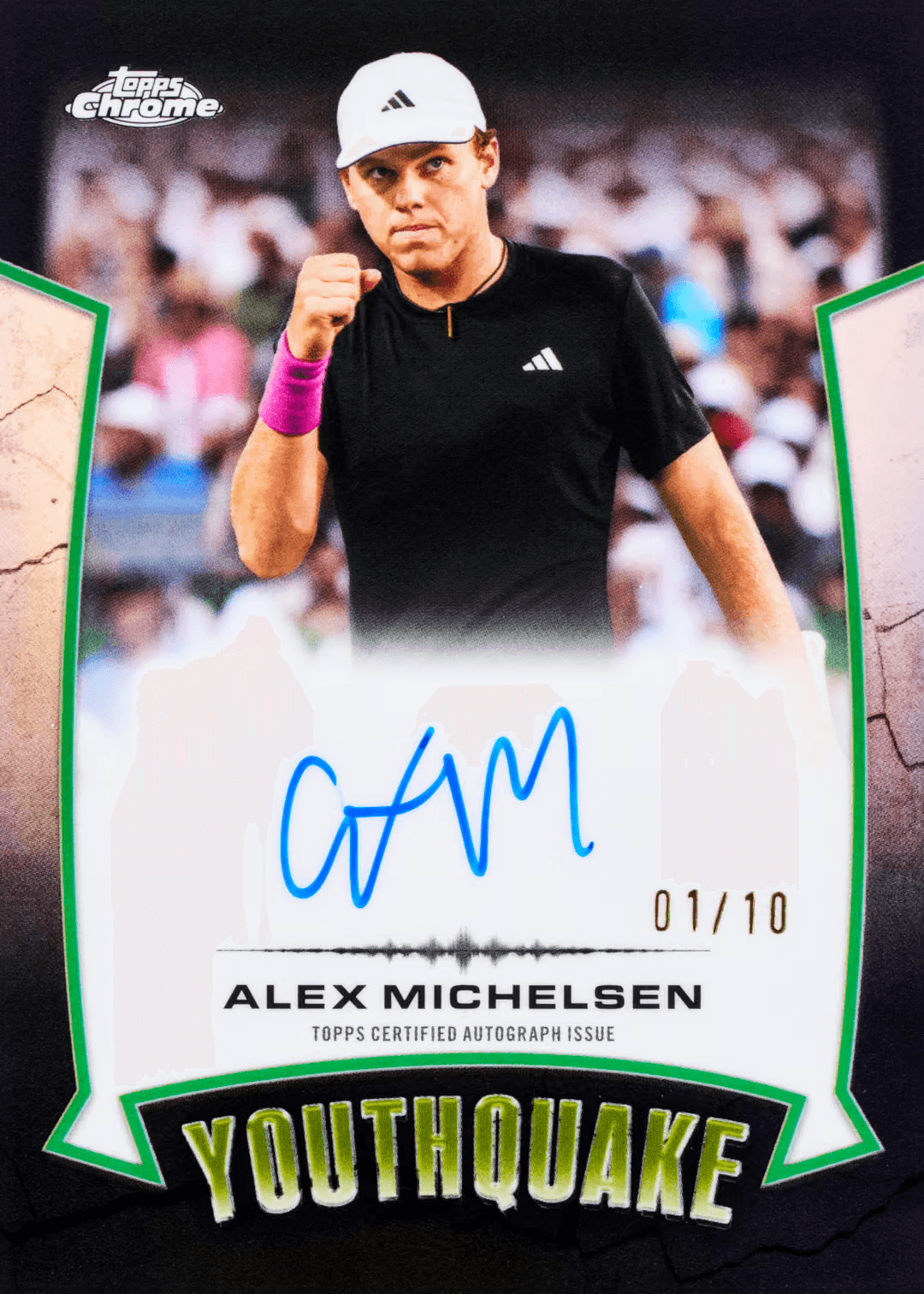 Topps Chrome Tennis 2026 Value Box mit 28 Trading Cards und exklusiven RayWave Refractors