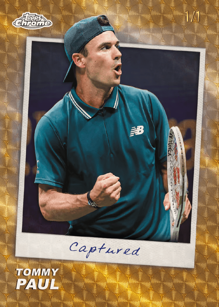 Topps Chrome Tennis 2026 Value Box mit 28 Trading Cards und exklusiven RayWave Refractors