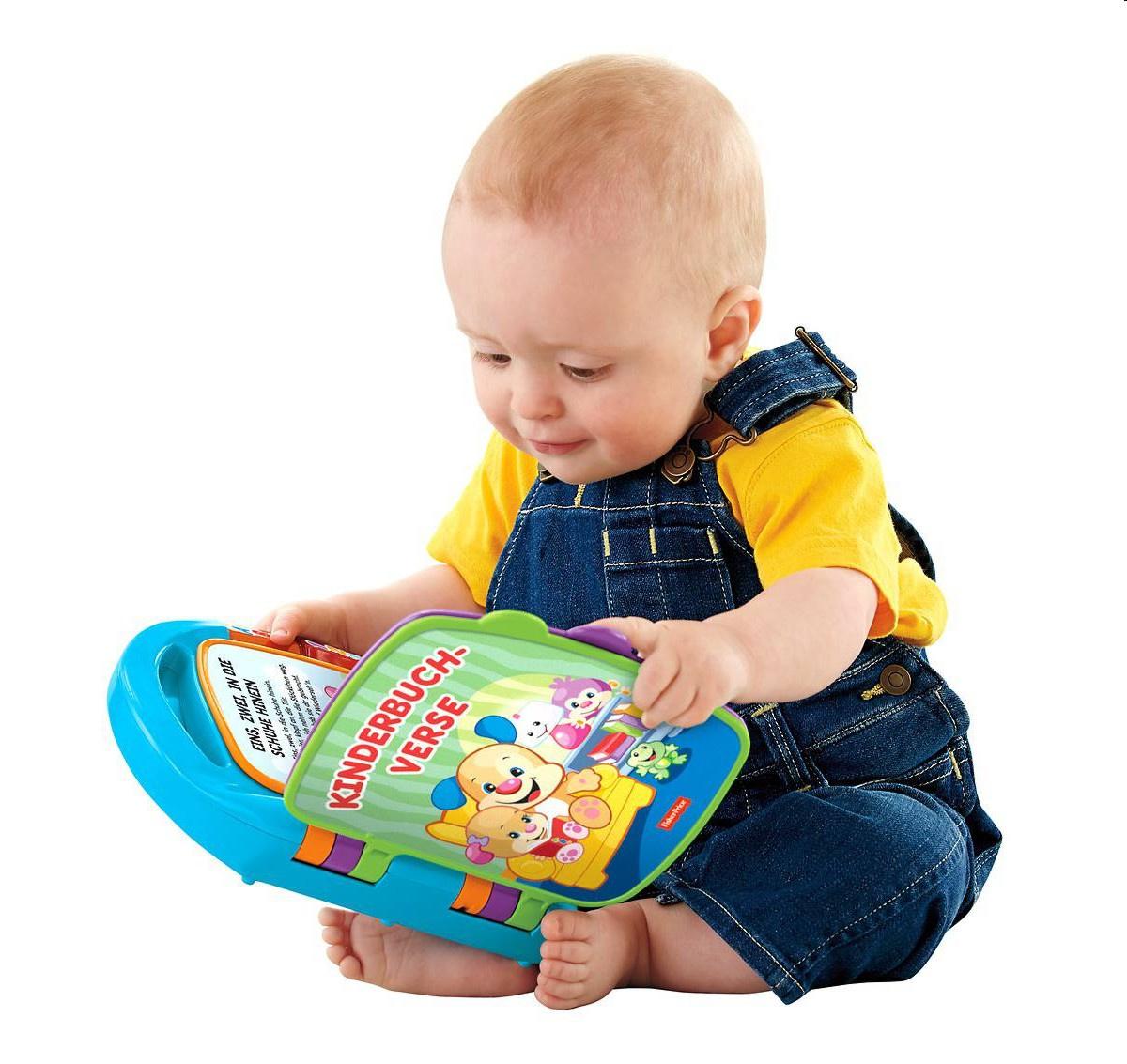 Produktbild Fisher-Price Lernspaß Liederbuch (blau), Baby-Spielzeug mit Musik, Lernspielzeug 4 von 10